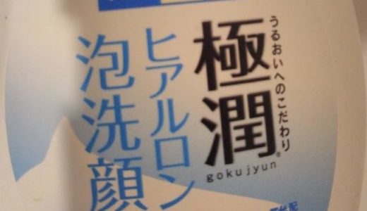 極潤のヒアルロン酸泡洗顔のレビュー